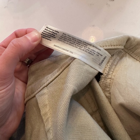 Eileen Fisher Organic Cotton Corduroy Wide Leg Pants Women’s Size 16 Stretch - Picture 6 of 7